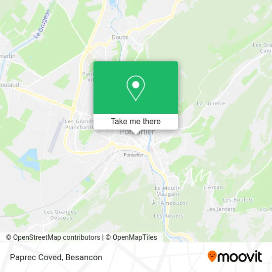 Paprec Coved map
