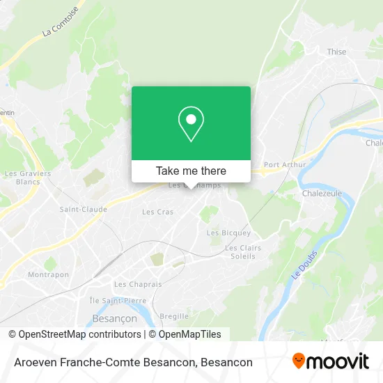 Aroeven Franche-Comte Besancon map