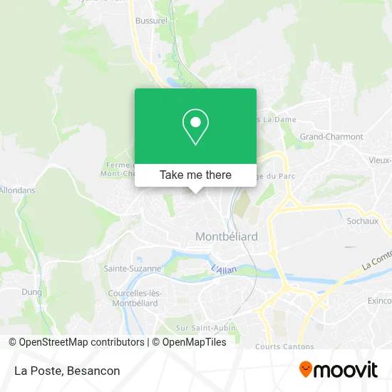 La Poste map