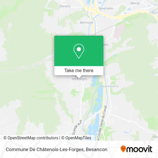 Commune De Châtenois-Les-Forges map