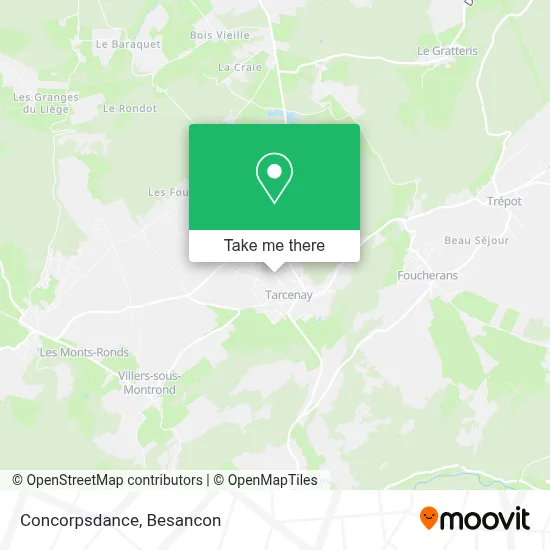 Concorpsdance map