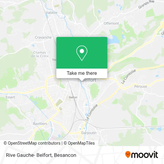 Rive Gauche- Belfort map