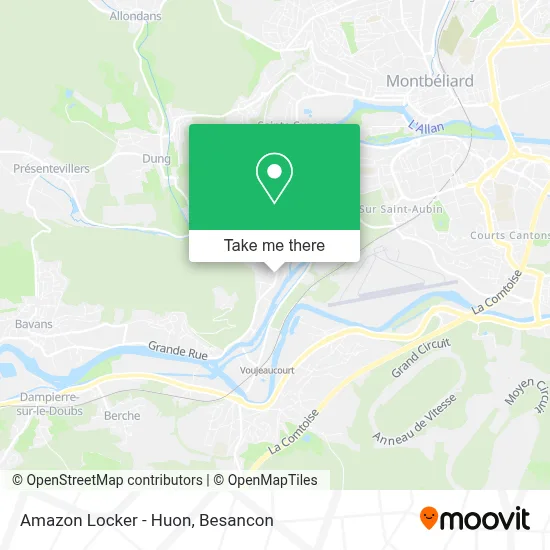 Amazon Locker - Huon map