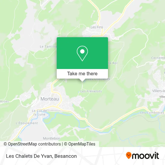 Les Chalets De Yvan map