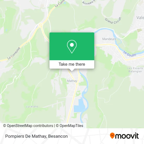Pompiers De Mathay map