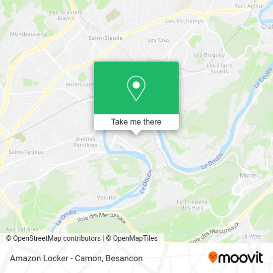 Amazon Locker - Camon map