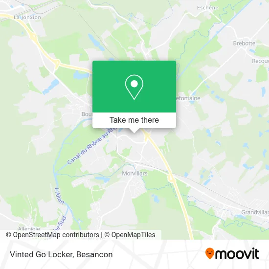 Vinted Go Locker map