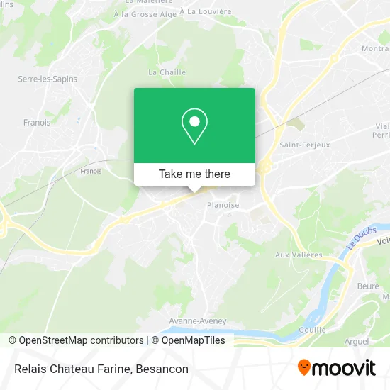 Relais Chateau Farine map