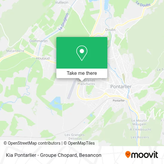 Kia Pontarlier - Groupe Chopard map