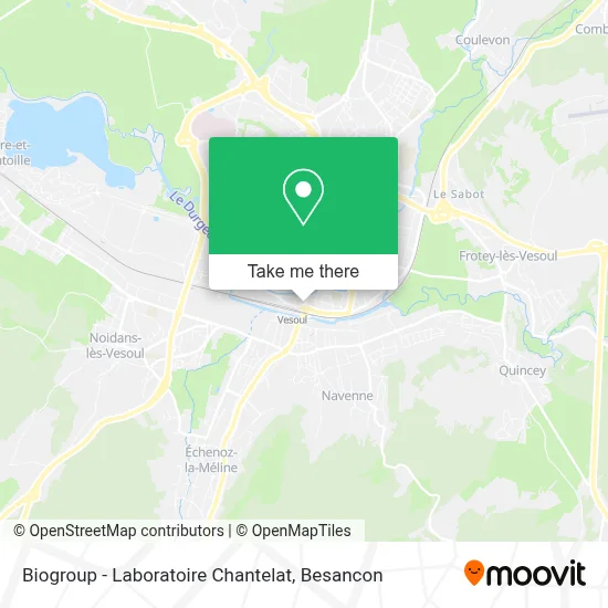Biogroup - Laboratoire Chantelat map