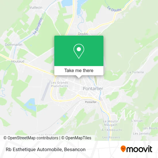 Rb Esthetique Automobile map