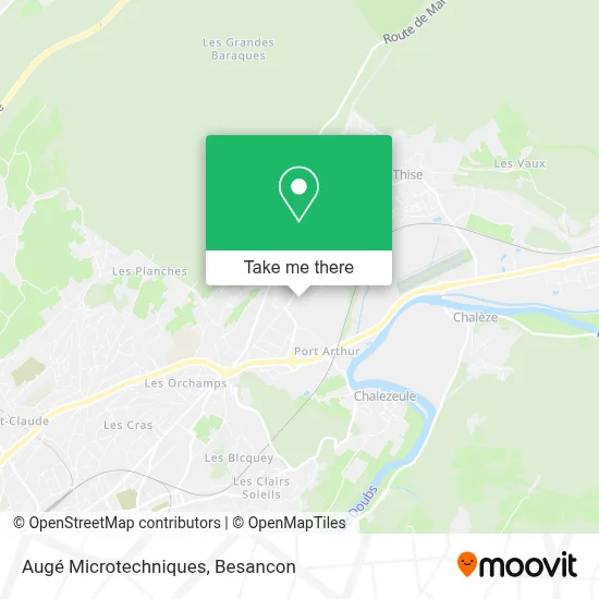 Augé Microtechniques map