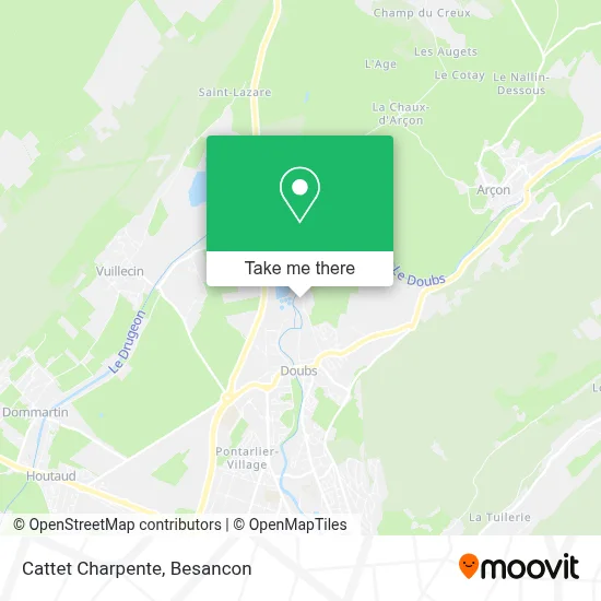 Cattet Charpente map