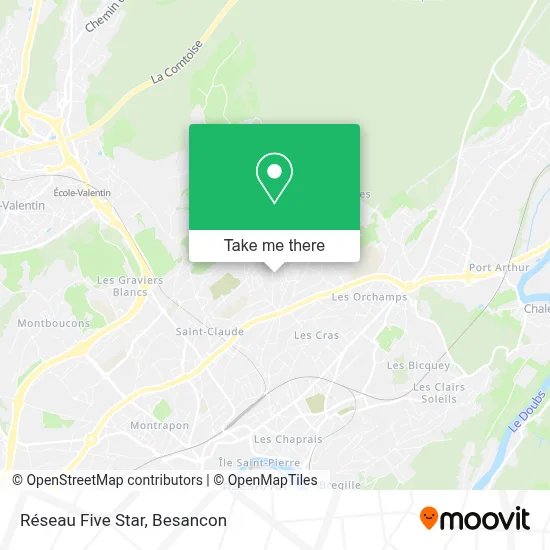 Réseau Five Star map