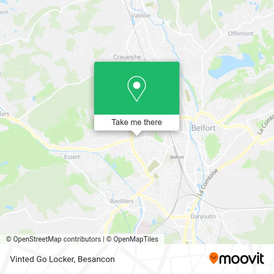 Vinted Go Locker map