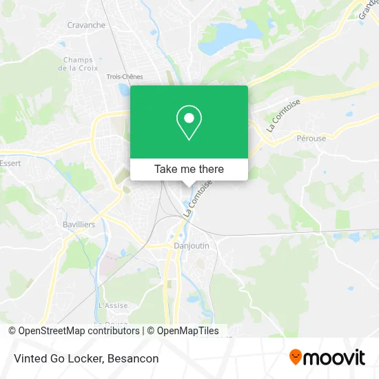 Vinted Go Locker map