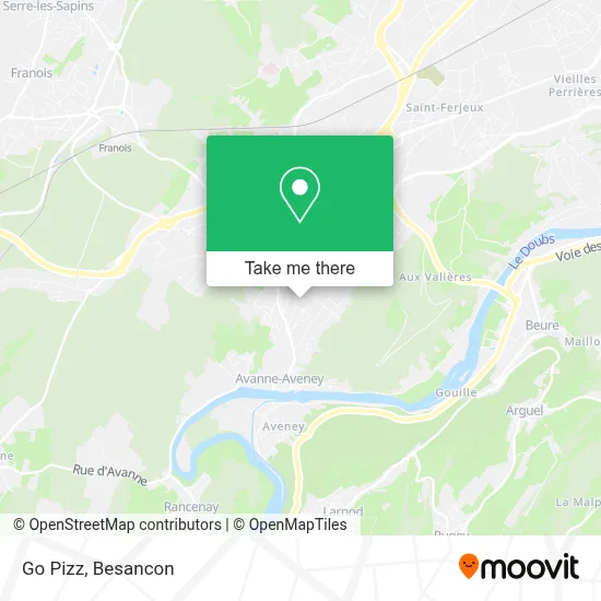 Go Pizz map