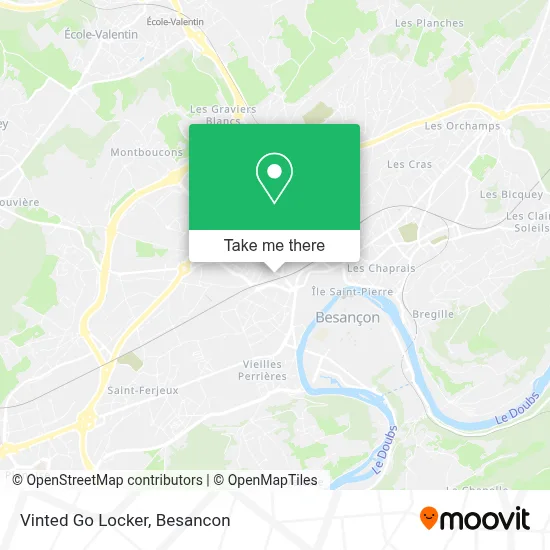 Vinted Go Locker map