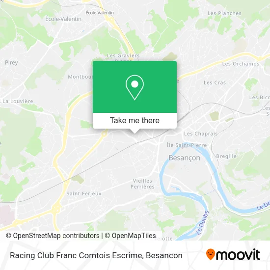 Racing Club Franc Comtois Escrime map