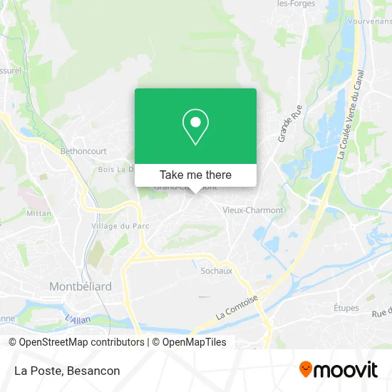 La Poste map