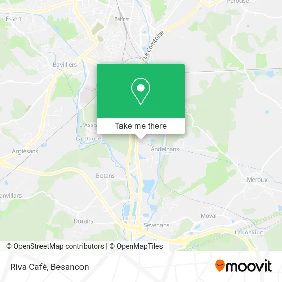 Riva Café map