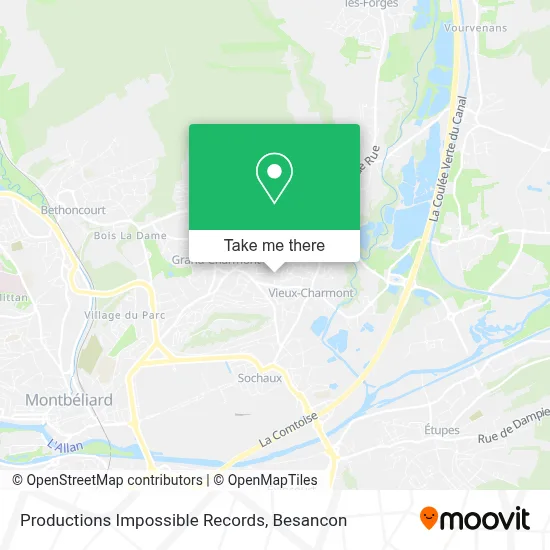 Productions Impossible Records map
