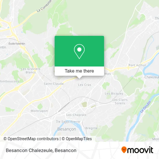 Besancon Chalezeule map