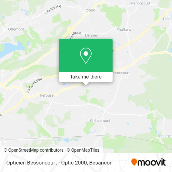 Opticien Bessoncourt - Optic 2000 map