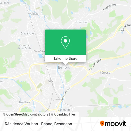 Résidence Vauban - Ehpad map