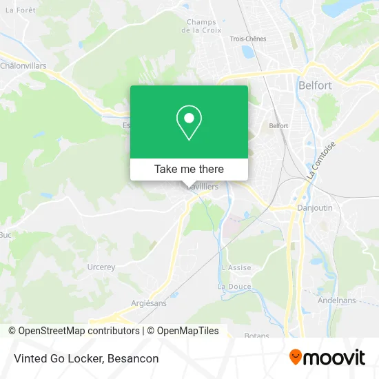 Vinted Go Locker map