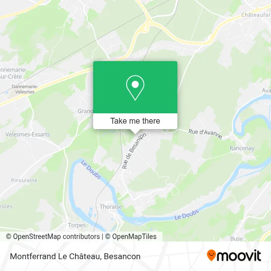 Montferrand Le Château map