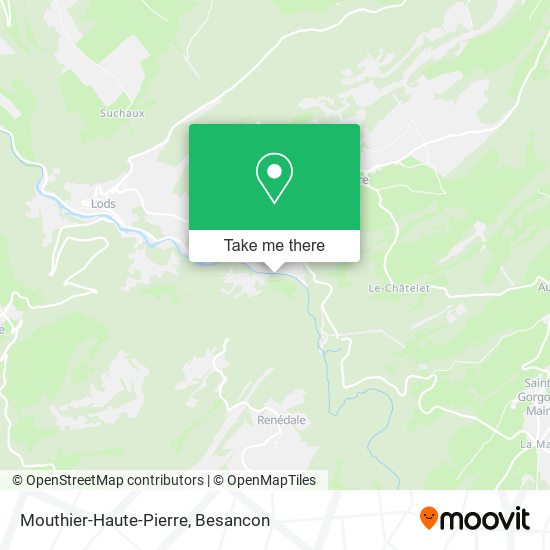 Mapa Mouthier-Haute-Pierre