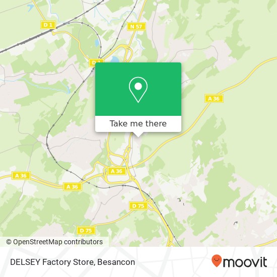 DELSEY Factory Store map