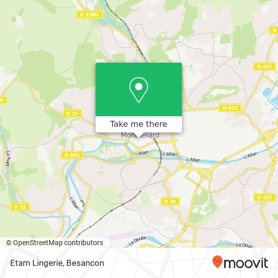 Etam Lingerie map