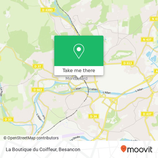 La Boutique du Coiffeur map