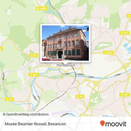 Mapa Musée Beurnier-Rossel