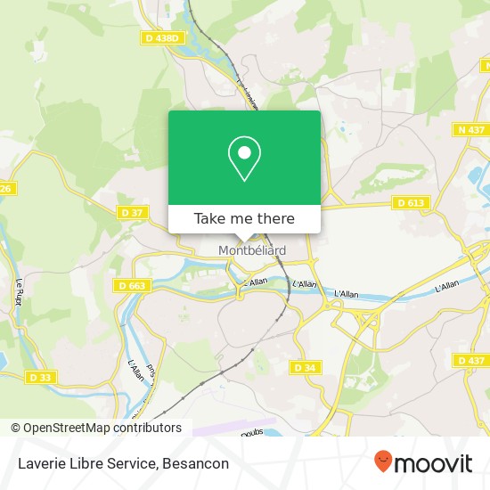 Laverie Libre Service map