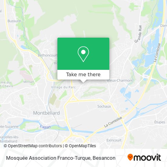 Mapa Mosquée Association Franco-Turque