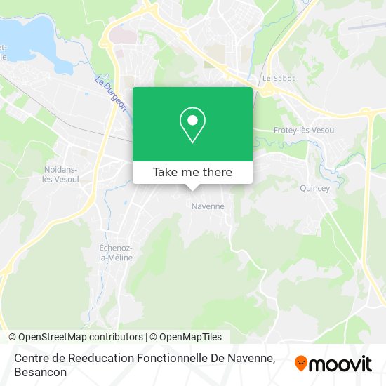 Mapa Centre de Reeducation Fonctionnelle De Navenne