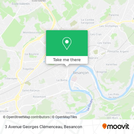 3 Avenue Georges Clémenceau map