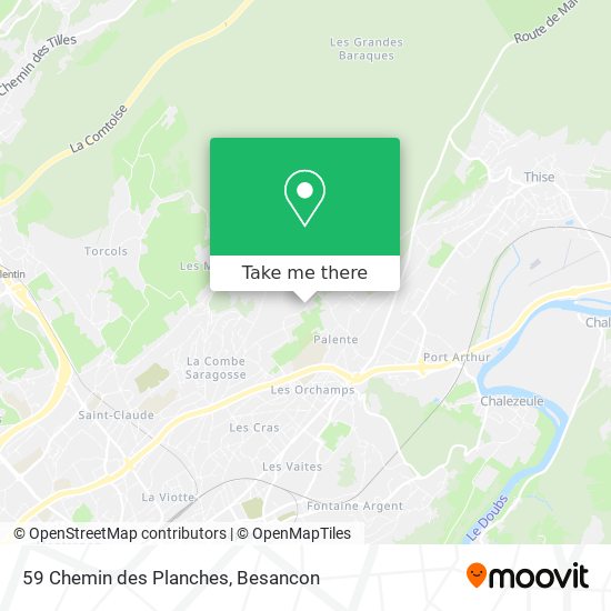 59 Chemin des Planches map