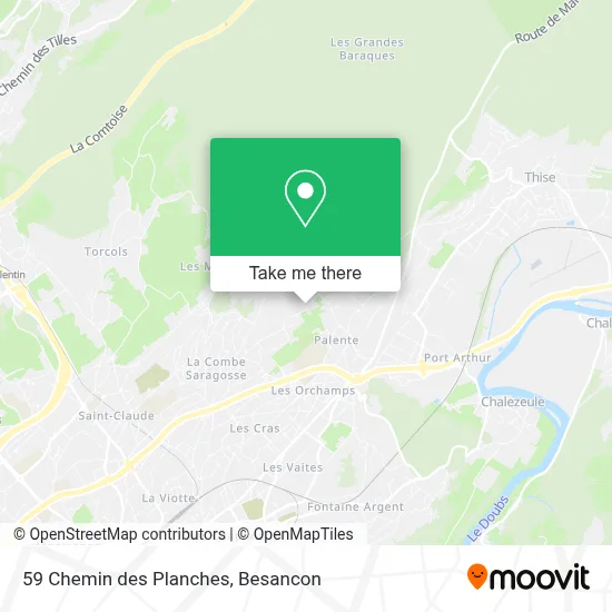 59 Chemin des Planches map