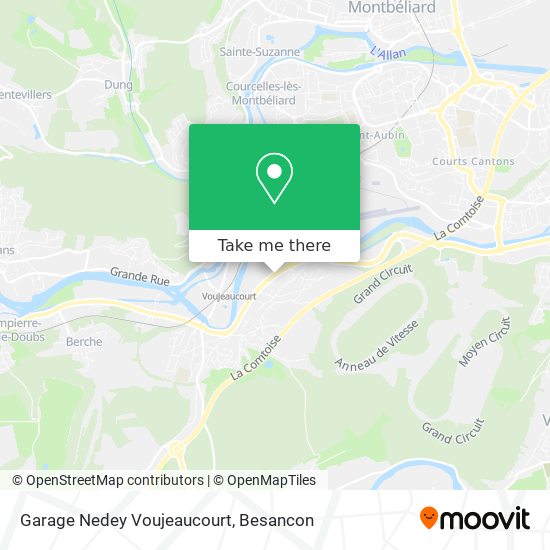 Garage Nedey Voujeaucourt map