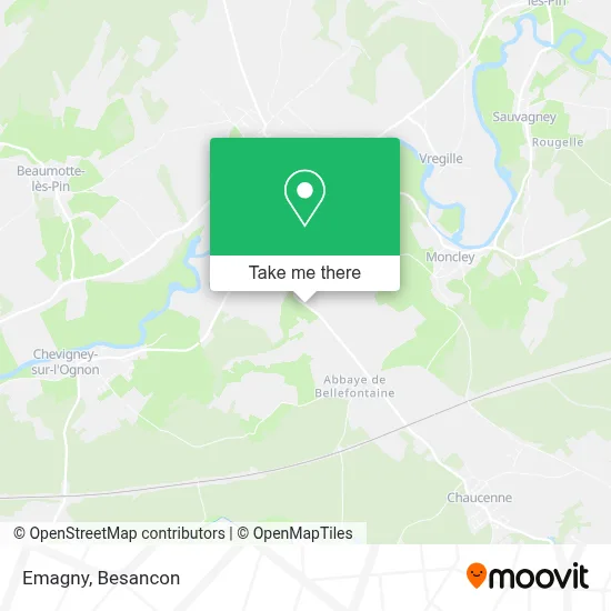Emagny map
