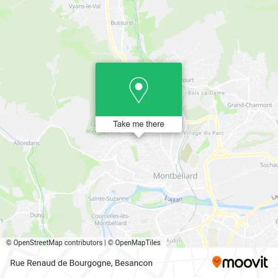 Rue Renaud de Bourgogne map