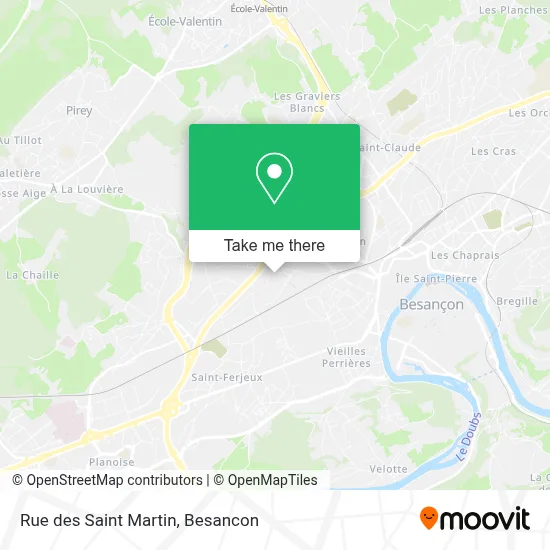 Rue des Saint Martin map