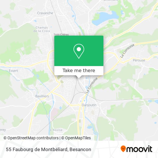 55 Faubourg de Montbéliard map