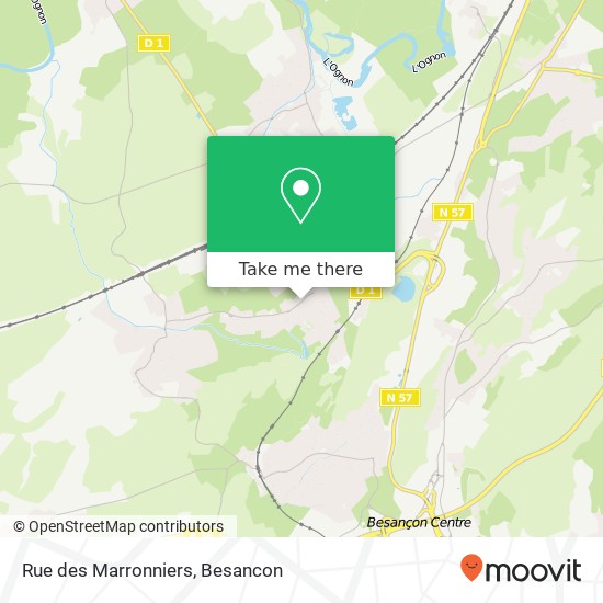 Rue des Marronniers map