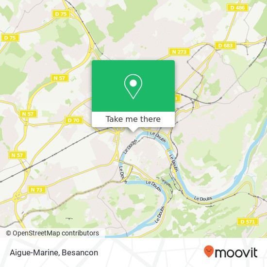 Aigue-Marine, 55 Rue Battant 25000 Besançon map