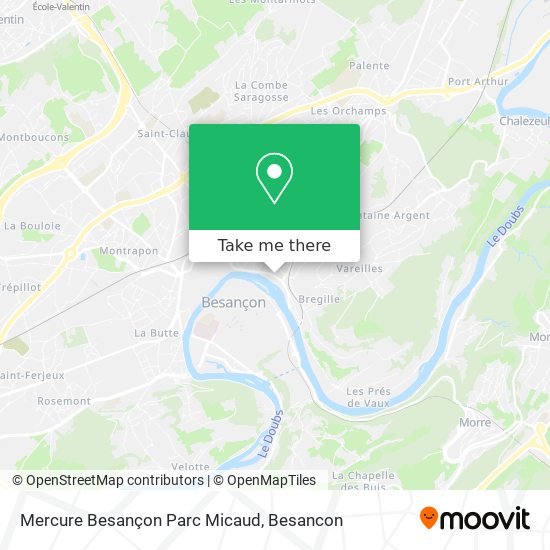 Mercure Besançon Parc Micaud map